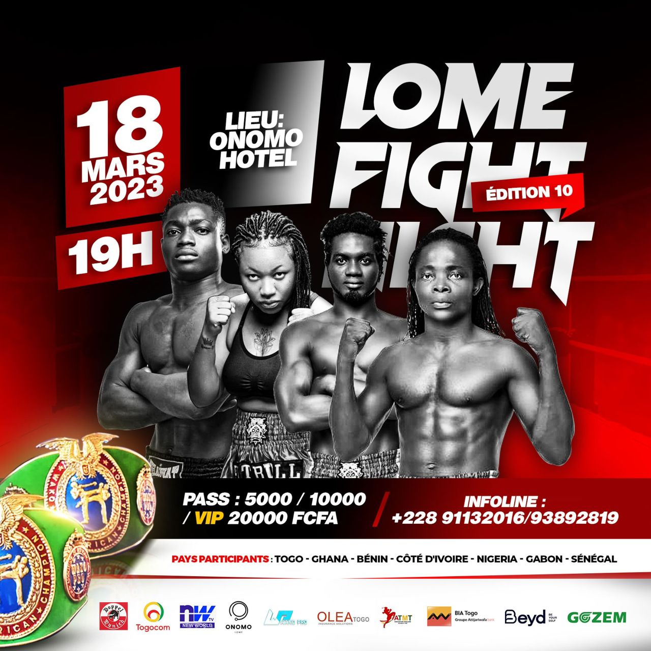 Lomé Fight Night : une dixième édition qui s&rsquo;annonce mémorable